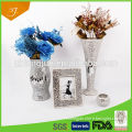 Home Deco Crackle Mosaic Glass Vase,4pcs Set, High Quality Crackle Mosaic Glass Vase